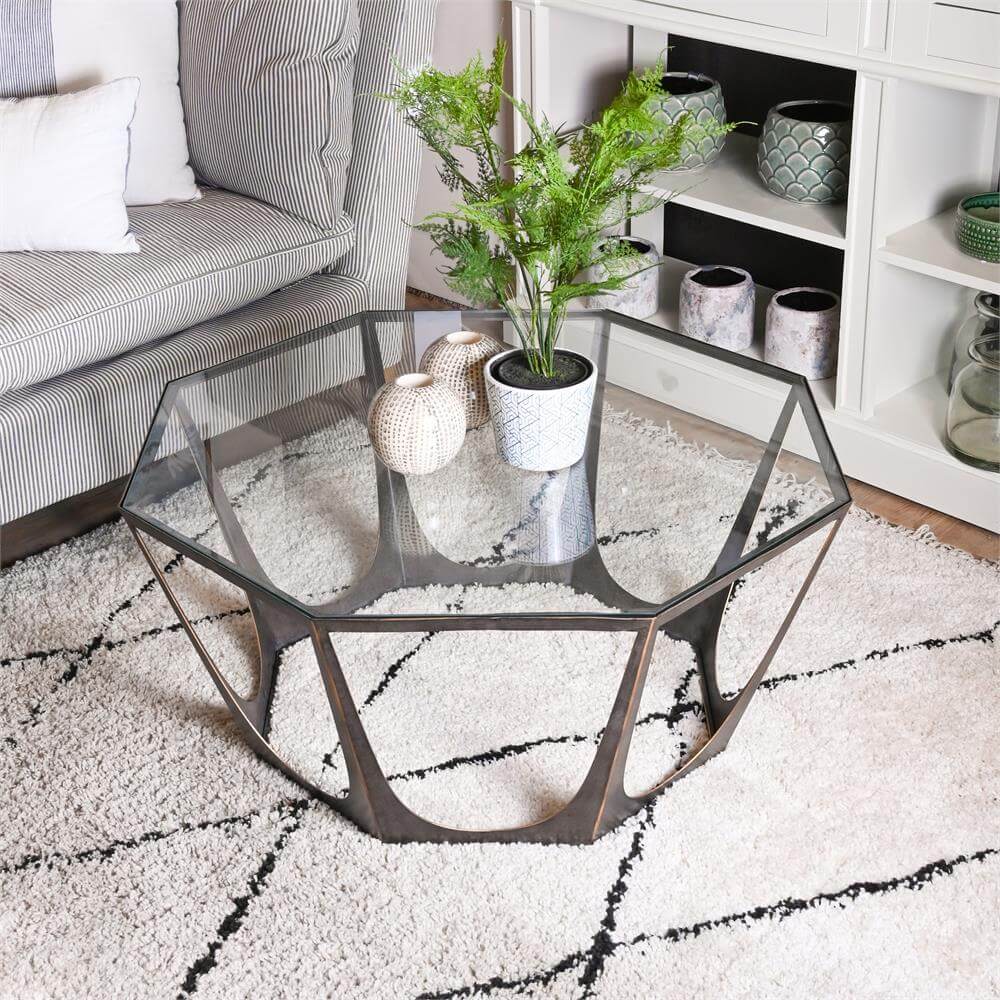 Eclectic Octagon Console Table